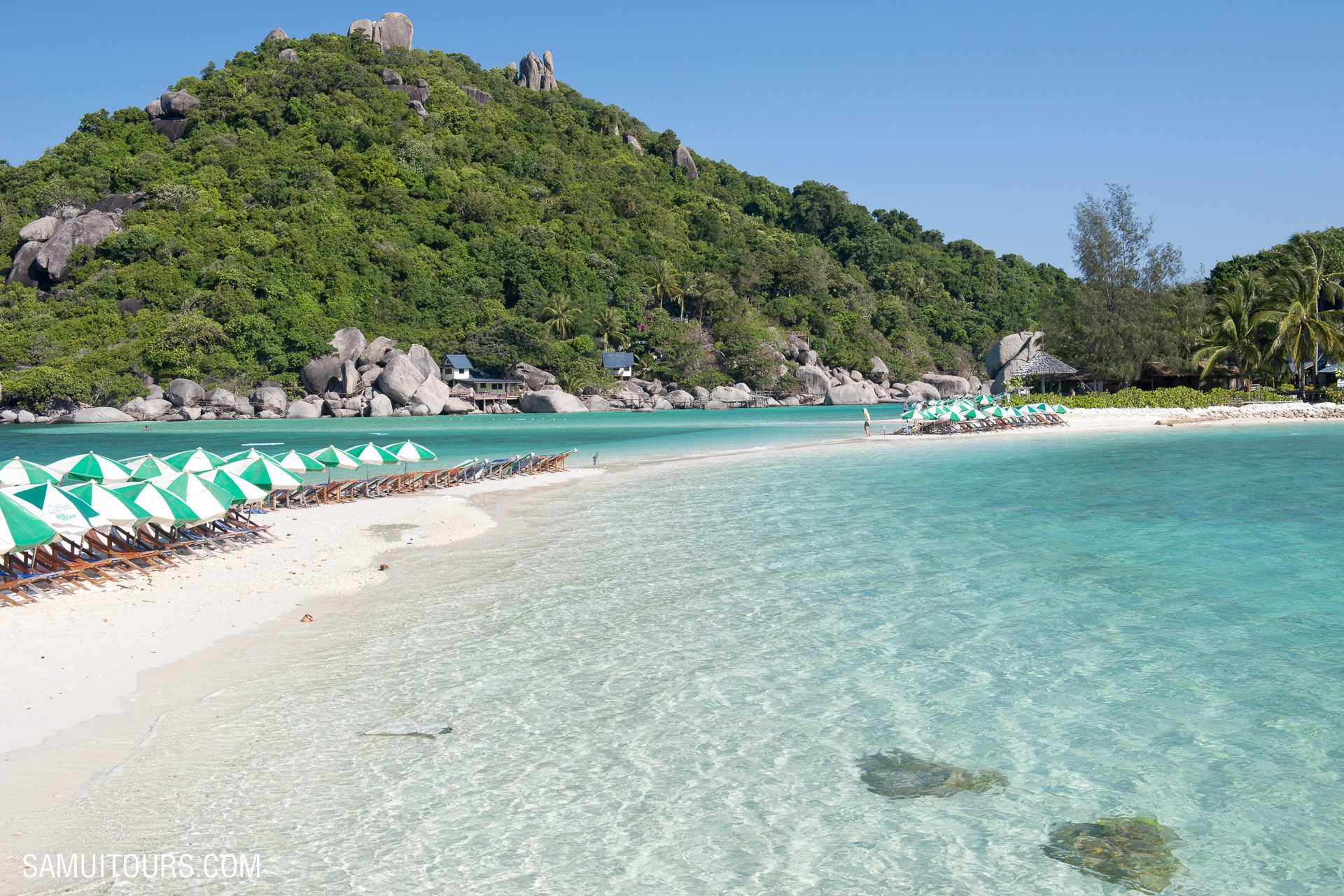 Sand Bar at Koh Tao beach